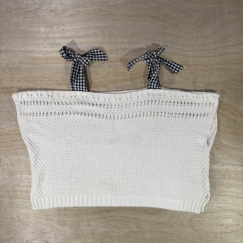 Maeve Anthropologie‎  Sweater  TopWith Ribbon Straps